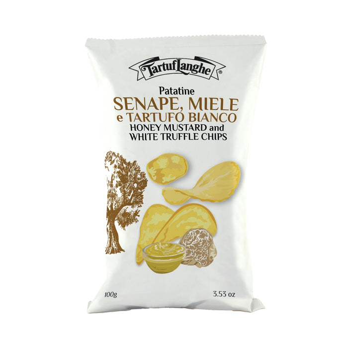 CHIPS con SENAPE, MIELE E TARTUFO BIANCO 100g