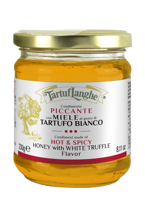Miele PICCANTE aromatizzato al TARTUFO BIANCO 230g