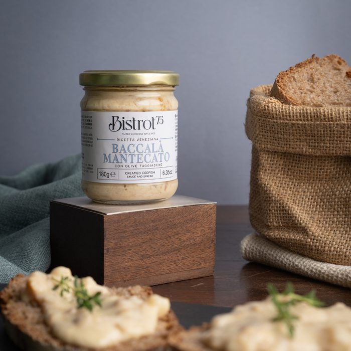 Creamed cod with Taggiasca olives 180g