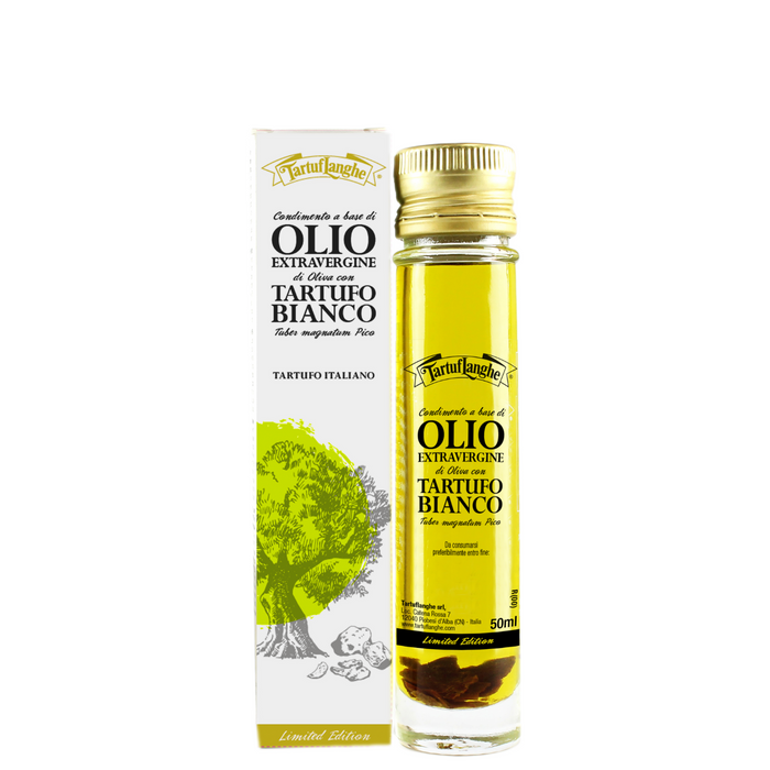 Cond. a base di OLIO EXTRAV. d'OLIVA con TARTUFO BIANCO - LIMITED EDITION 50ml