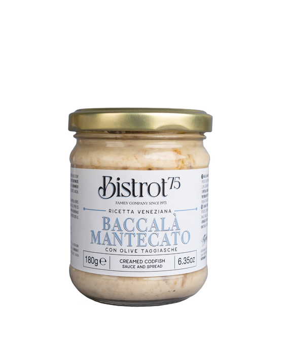 Creamed cod with Taggiasca olives 180g