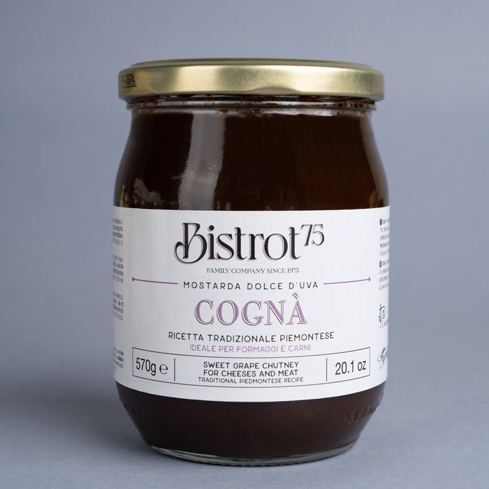 COGNÀ: Mostarda dolce d'uva 570g