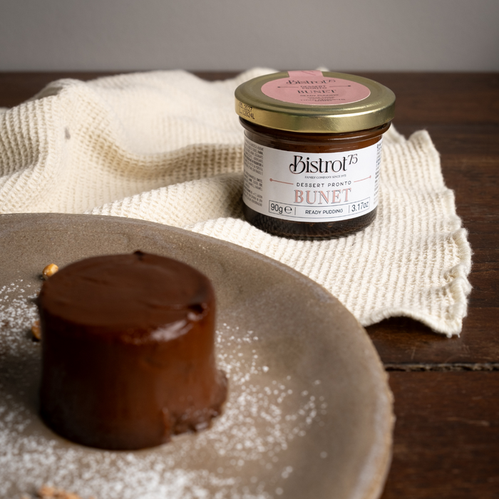 BUNET: dessert pronto a base di cacao e biscotti amaretti 90g